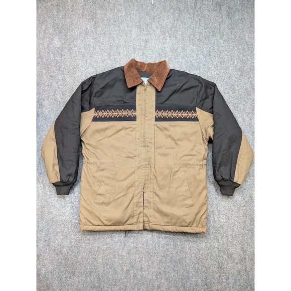 Canyon Guide Outfitters Mens Jacket Large Quilted Insulated Barn Chore Western - Picture 1 of 9